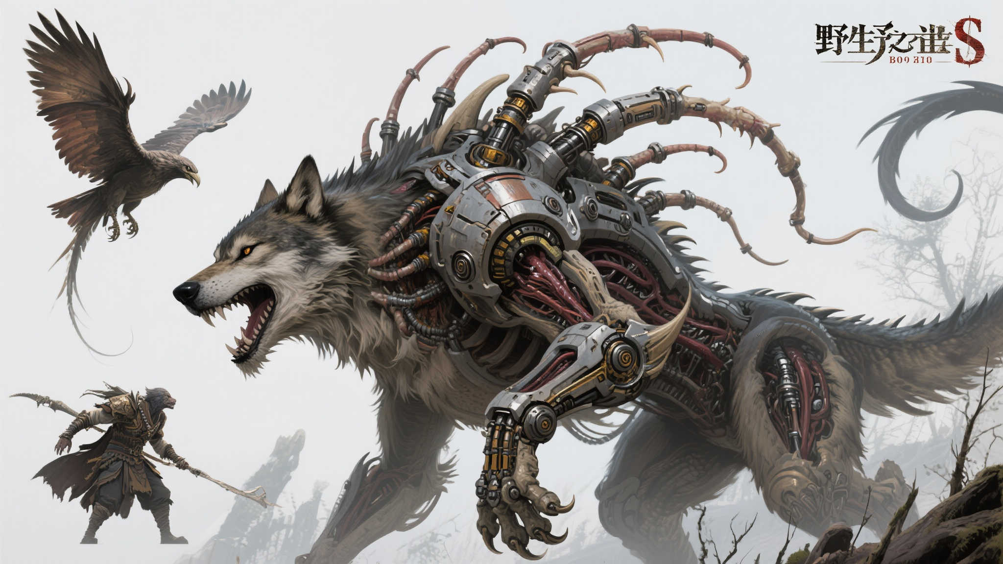《狂野之心S》设定图揭秘：独特武器与酷炫怪物魅力尽显